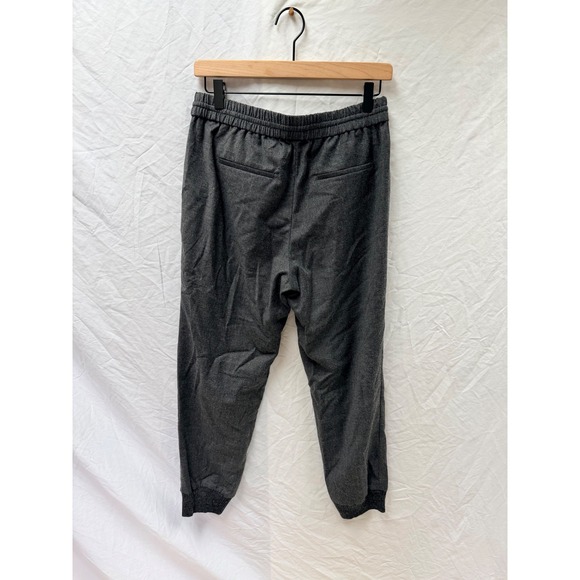 J.Crew Womens Wool Blend Jogger Pants Charcoal Gray Heather Size 4 Drawstring - Picture 2 of 9